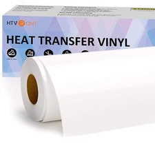 Htvront 12x 50ft White Htv Vinyl Roll Heat Transfer Vinyl For Heat Transfer