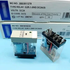 5PCS G2R-1-SND(S) 24VDC Power Relay 5Pins 10A 250VAC