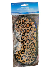 Eye Mask Sleep Mask - New - Brown  Black Animal Print