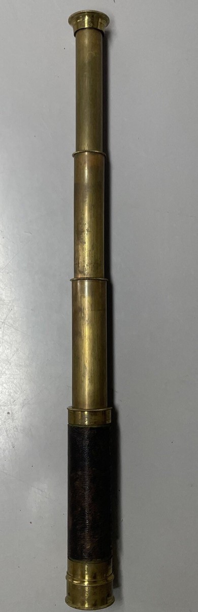 Antique 13” Brass & Leather 3 Draw Spyglass Telescope. A1 | eBay Antique 13” Brass & Leather 3 Draw Spyglass Telescope. A1 | eBay