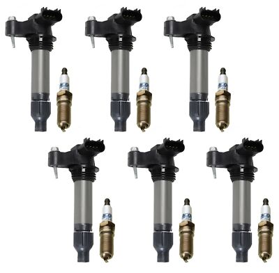 6 GM OE Ignition Coils and 6 ACDelco Spark Plugs Kit For Buick Chevy GMC Saab V6