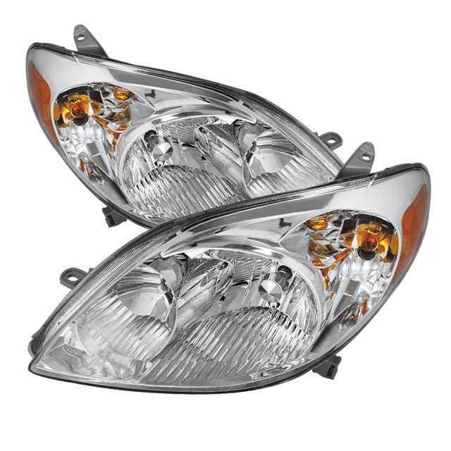 Toyota 0308 Matrix Chrome Housing Replacement Headlights Pair Set XRS