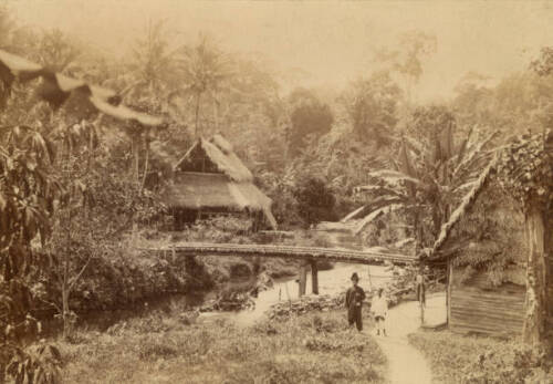 Bridle Path And Bridge Trengganu Malaysia 1896 OLD PHOTO - Photo 1/1