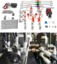 DV5008RAG Hydraulic Multiplier Diverter Solenoid Selector Valve with Coupler Kit