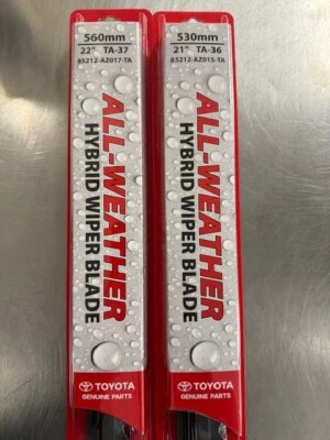 2005-2015 Toyota Tacoma Front Windshield Wiper Inserts - Genuine OEM