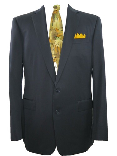 Black Label Crestbridge Navy Men's Suit 40 R Tailored Jacket, 73cm