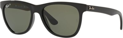 Ray-Ban RB4184 Square Sunglasses, Black/Green, 54 mm For Women And Men RAY-BAN RB4184 POLARIZED Sunglasses Black/Gray Green G-15  main image 2