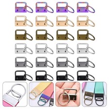 42Pcs Key Fob Lanyard Wristlet Clamp Key Chain Making Supplies for Crafts