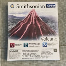 Smithsonian Volcano Kit, STEM Educational Toy, Build  Erupt, Free Shipping