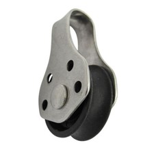 25mm STAINLESS STEEL PULLEY BLOCK WITH NYLON SHEAVE STANDARD yacht boat rigging