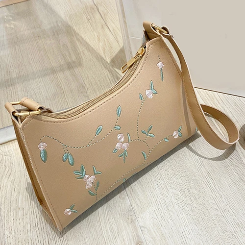 Damen Schultertasche Spitze Blumen Handtasche Hobo Bag weiches PU Leder Mädchen Handtasche - Bild 19 von 38