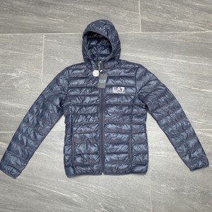 blue ea7 coat
