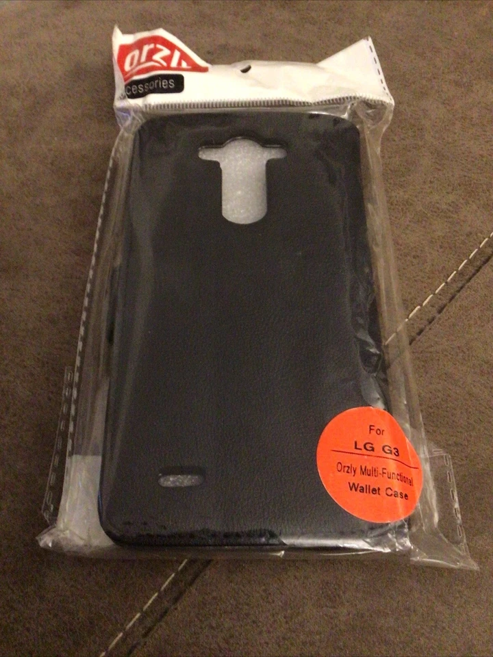 ORZLY Multifuncional Cuero Abatible Billetera Libro Estuche Protector Cubierta Para LG G3 Foto 2 de 4