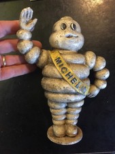 Michelin Tire Man Piggy Bank Cast Iron Collector Oil Gas Coal Decor Blemishes