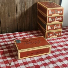 FIVE Vintage Van Dyck Cigar Box CIRCA 1940