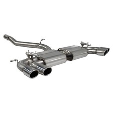 Scorpion 3.15" Non-Res Catback Valved Auspuff Silber Monaco Spitzen VW Golf R MK7.5