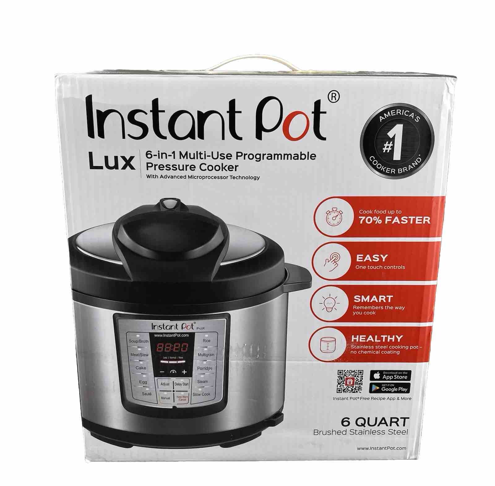 NEW Instant Pot 6in1 Multi Use Programmable Pressure Cooker 6 Qt IP