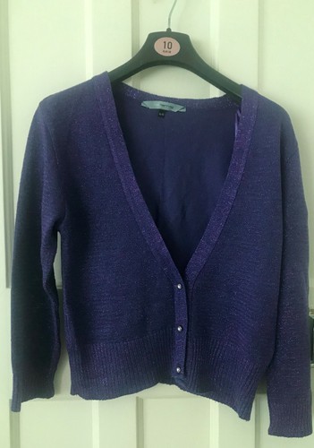 Older Gir'ls Purple glitter jumper with 
