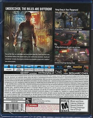 Sleeping Dogs -- Definitive Edition (Sony PlayStation 4, 2014) for sale  online