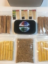 Fire Starter Kit Waterproof matches Mini Logs Camping Hiking 48 count Tent 