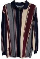 Vintage 1990s Knights Of Round Table Striped Rugby Shirt Mens Sz Medium