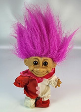 Vintage 5  Russ Troll VALENTINE JESTER - Pink Hair