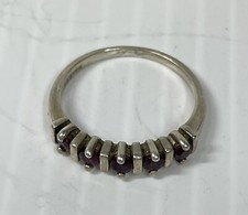 Sterling Silver Ruby Ring  