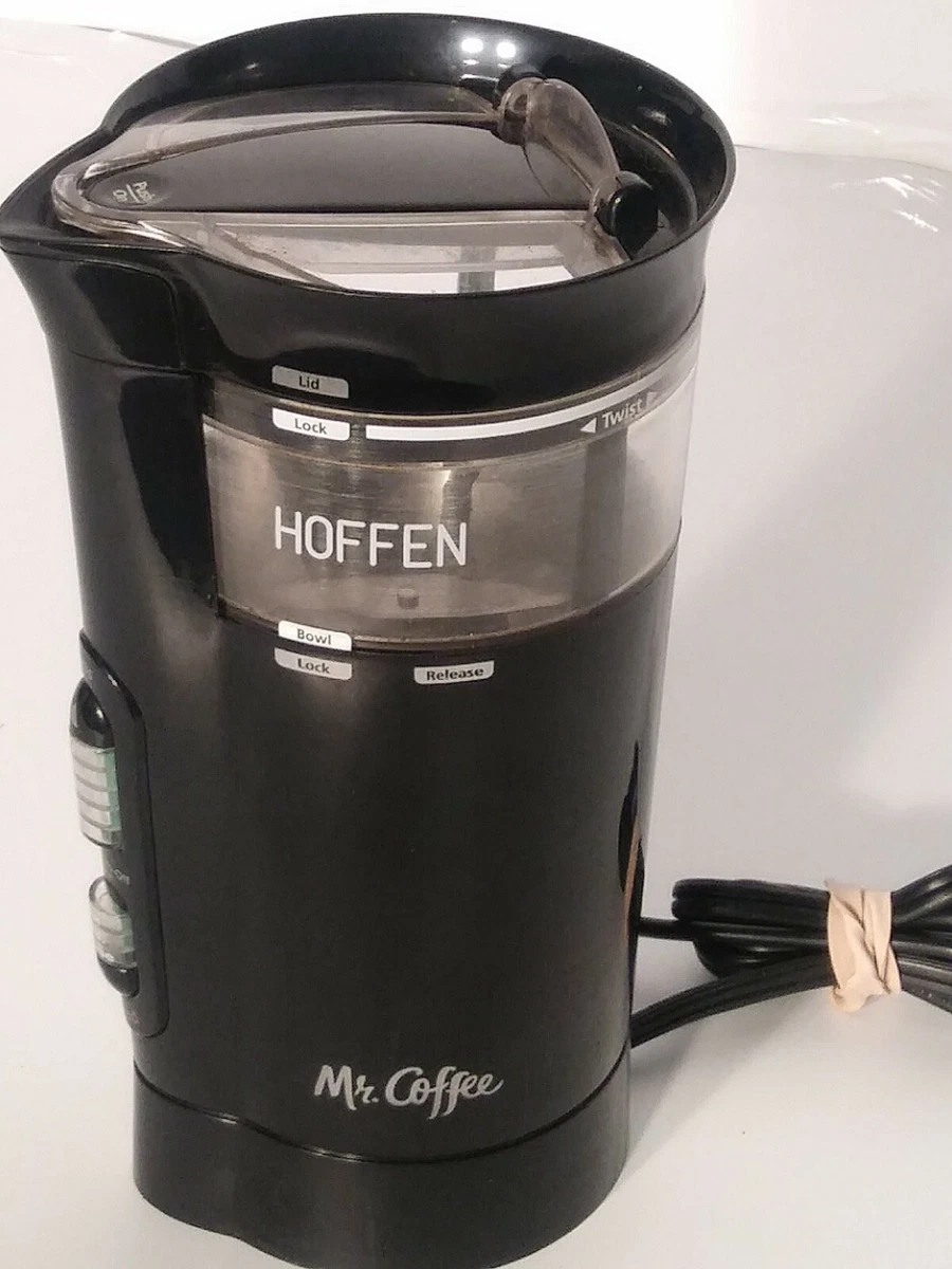 Mr Coffee Black Electric Coffee Bean Mill Grinder ~TESTED ~