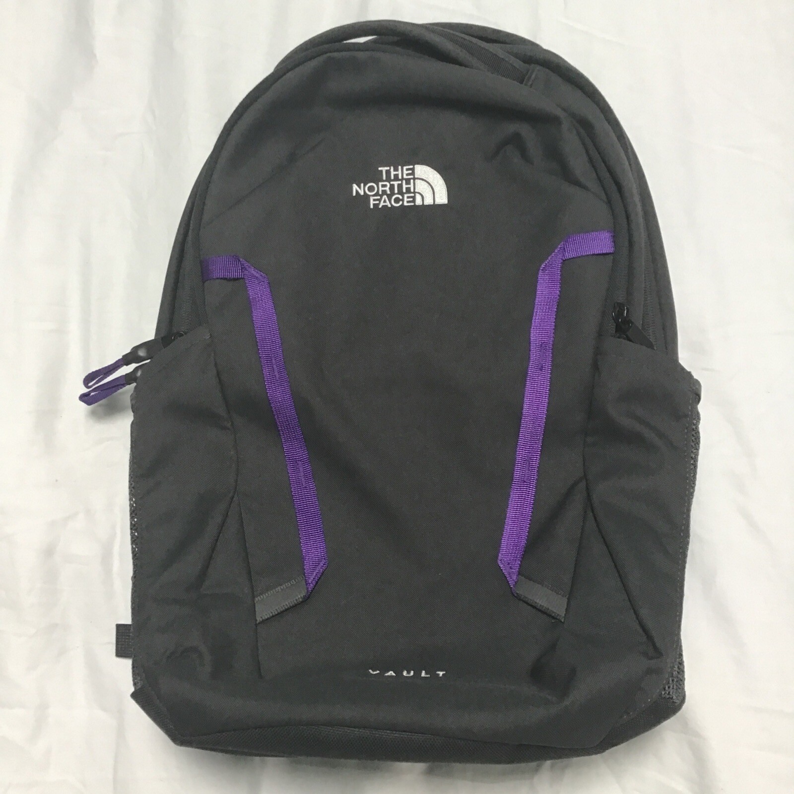 North Face Flexvent Vault Backpack Laptop Black Purpl… Gem