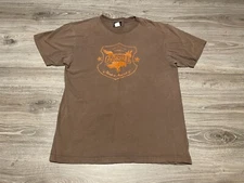 Vintage 90s O'NEIL Surf Eagle Shield Graphic Brown T-Shirt Size L Made In USA