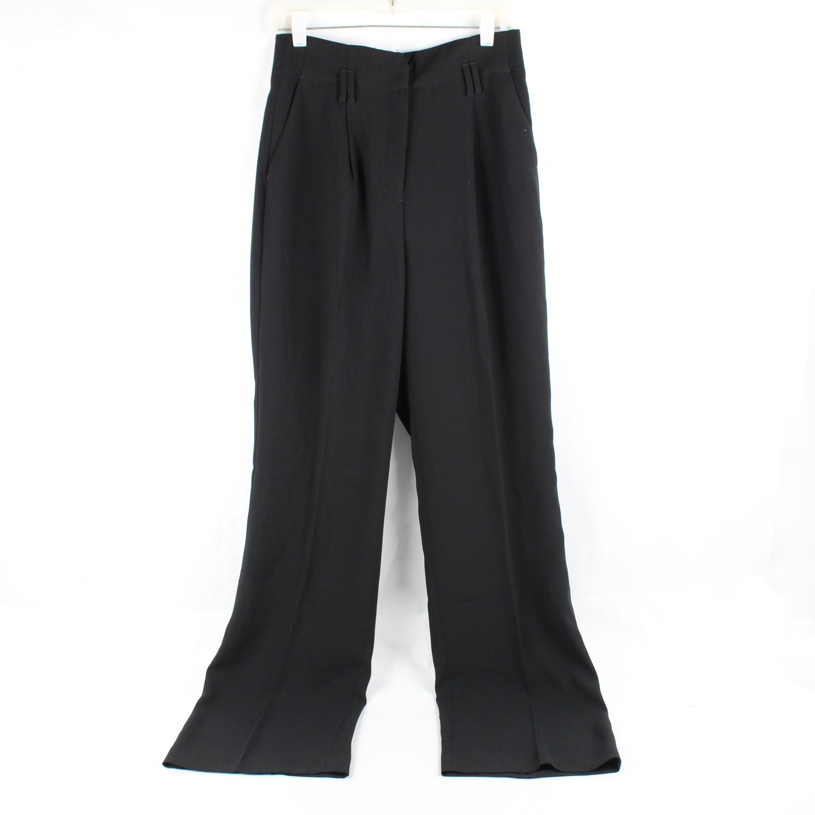 Express Solid Black Wide Leg Super High Rise Pant… - image 1