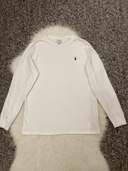 Men Polo Ralph Lauren Sweater White Cotton 34 / XS