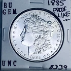1885 BU GEM MORGAN SILVER DOLLAR UNC MS+++ U.S. MINT RARE COIN 8339