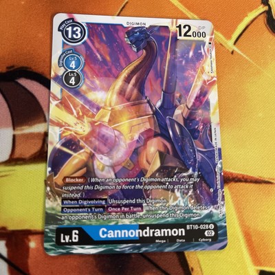 Cannondramon BT10-028 U Xros Encounter Digimon TCG