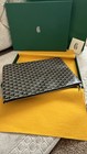 100% Authentic Goyard Senat Mgm Pouch Black & Tan