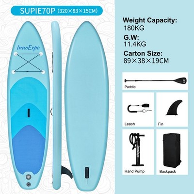Stand Up 180kg Paddle Board 320x83x15CM aufblasbar Tragkraft 2P kompakt