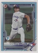 2021 Bowman Draft 1st Edition Sky Blue Foil Chad Dallas #BD-23 0m4q