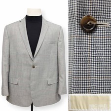 MICHAEL KORS mens multicolor HOUNDSTOOTH sport coat suit jacket blazer 46 R