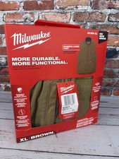 Milwaukee 801BR-XL Heavy Duty Sherpa-Lined Vest Men's XL Brown New Workwear