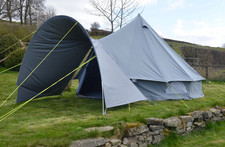 Bell Tent Porch Grey 280g 100% Cotton Canvas Rot, Mould and Water Resistant