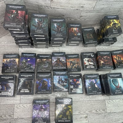 Huge 50 Deck Pack Lot Of Datacards Tyranid Cults Chaos Data Cards Warhammer 40k