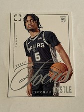 2024-25 Panini Photogenic Stephon Castle #11 RC Focus San Antonio Spurs