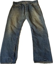 Vintage Levi's 501 Redline Selvedge 80s Made in USA Button Fly Faded W36 L31