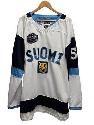 Fanatics Finland Suomi 4 Nations Face Off '25 Anton Lundell NEW Hockey Jersey 54