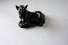 Fenton Art Glass Black Moon Stars Foal Horse Pony Figurine - signed