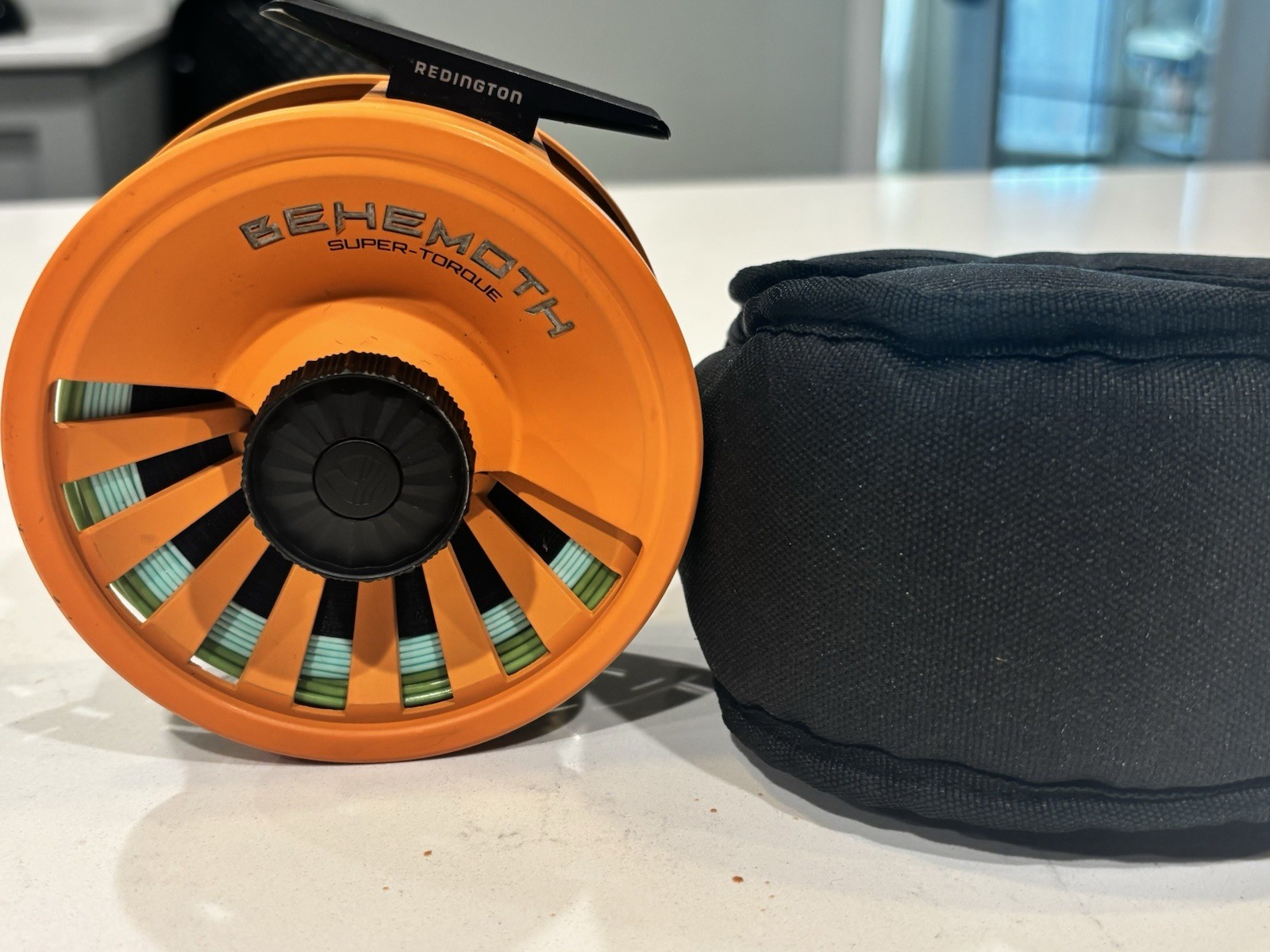 Redington Behemoth Super-Torque 7/8 Fly Reel Orange with Cas