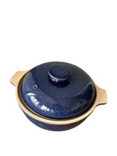 Denby Cottage Blue Casserole Dish & Lid Vintage Stoneware