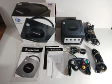 Nintendo GameCube Black Console Bundle Complete in Box Tested Working CIB OEM