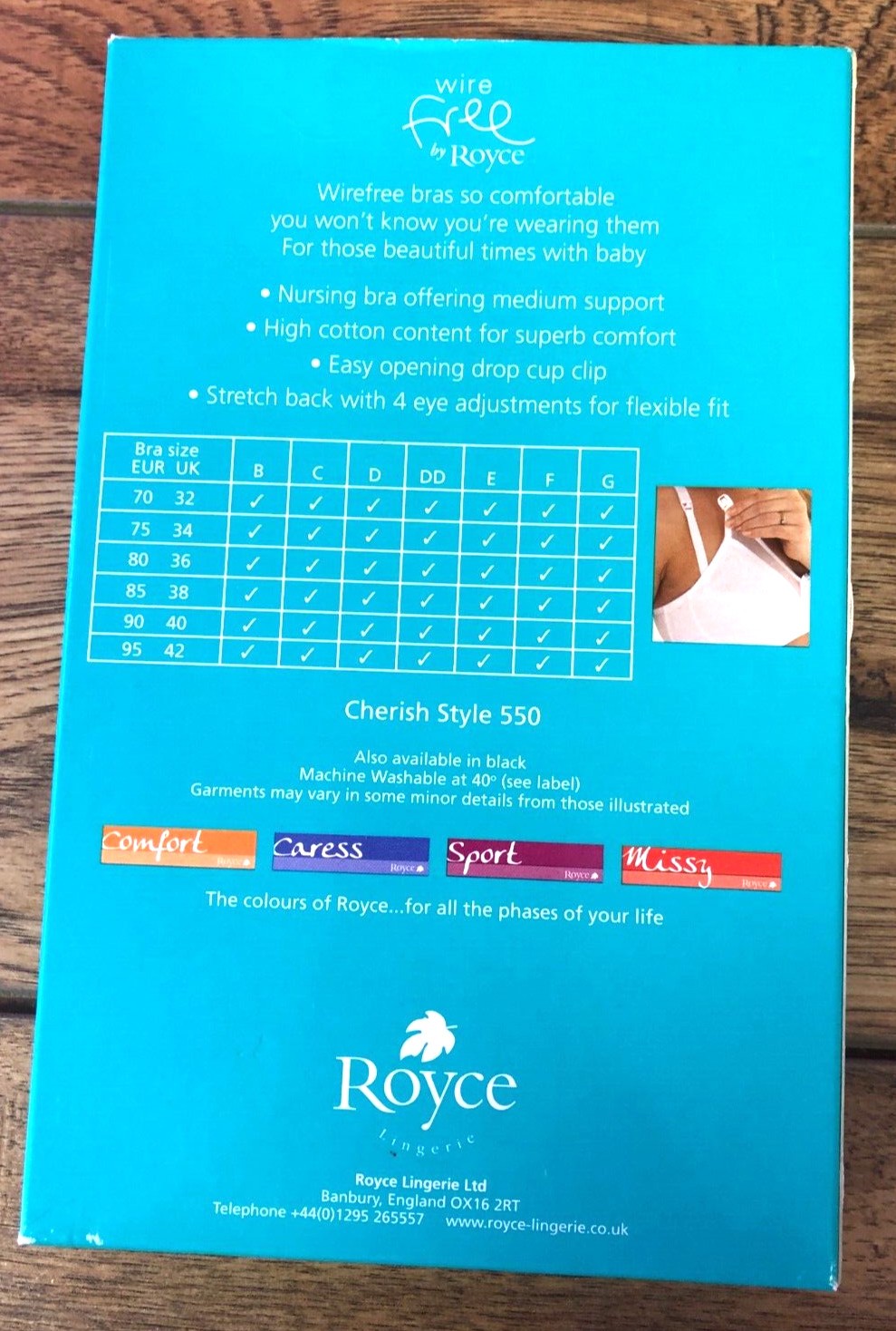 Royce Nursing Bra White 38C Cherish 550 Full Cup New with Tags image 7