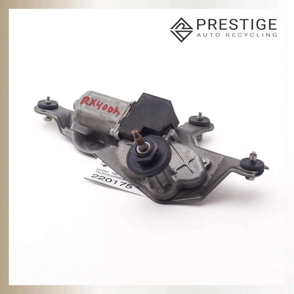 2004-2009 LEXUS RX400H RX350 RX330 Rear Windshield Wiper Motor 85130-48030 OEM - Image 3 of 4